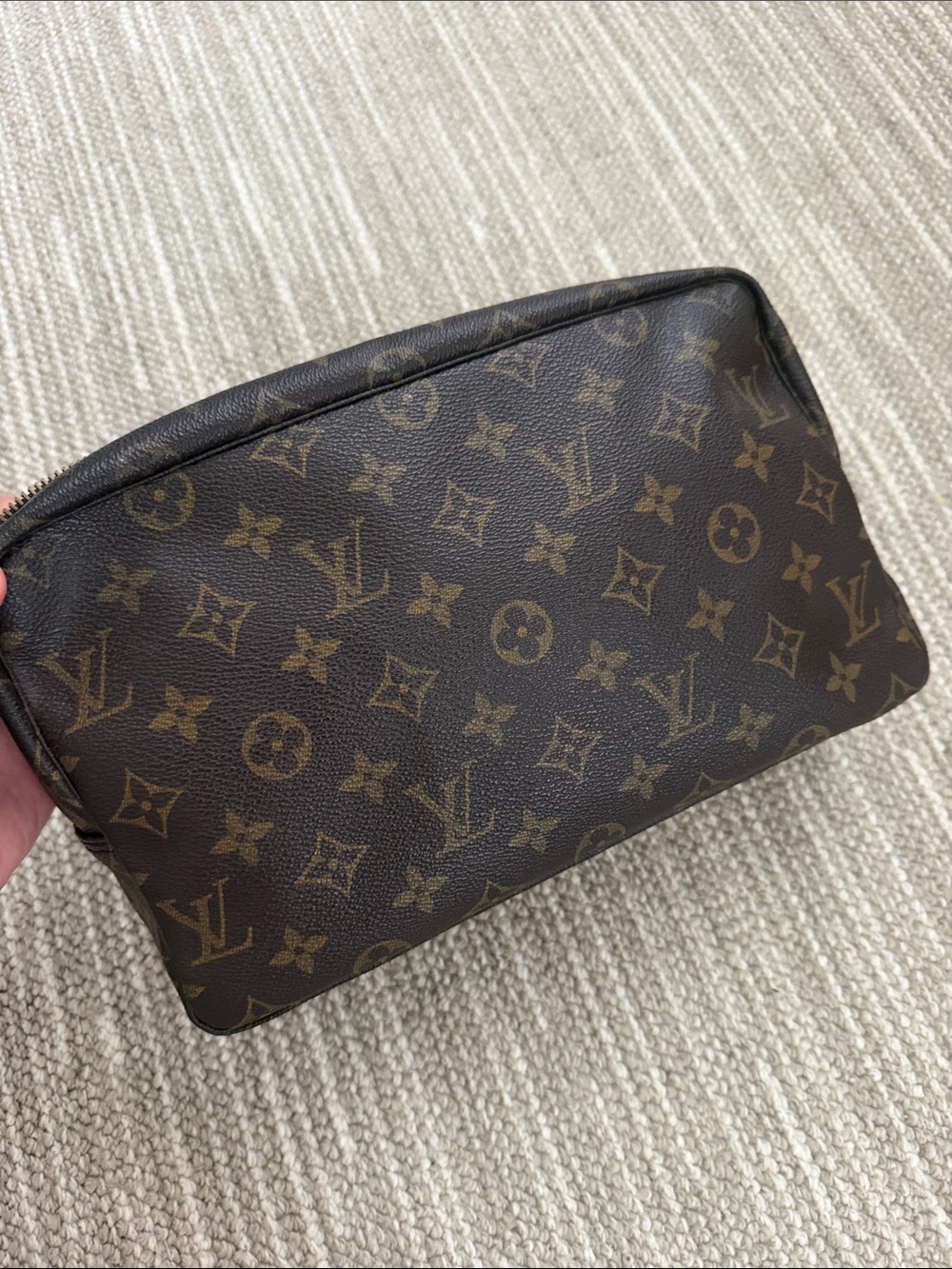 Louis Vuitton Monogram Canvas Pouch - Dark Brown & Tan - Picture 5 of 5